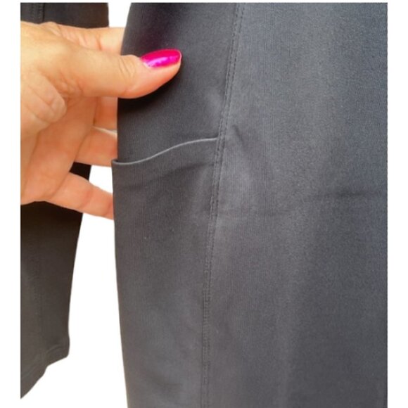 ATHLETA NWT Women's Delancey Dress Black Knit Fully Lined Mock Neck XS MSRP $159 - Picture 8 of 16